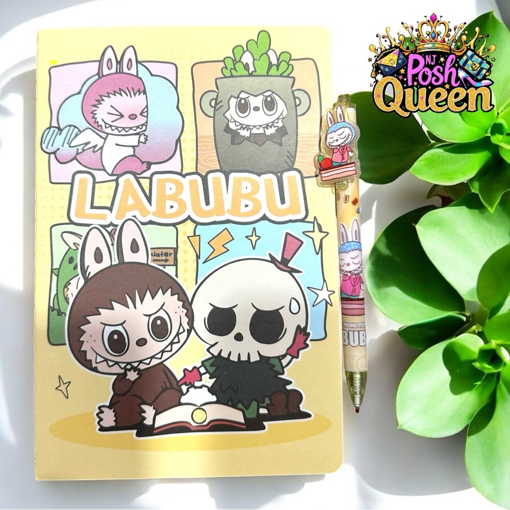 LABUBU Notebook 3 Piece Set - Notebook, Pen, Post It Note Pad - Picture 5 of 5